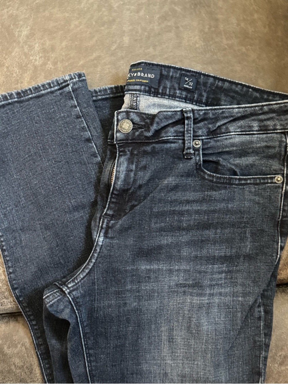 Lucky Brand Washed Indigo Slim Jeans
